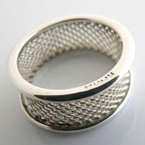 Tiffany & Co. Silver Mesh Band Ring